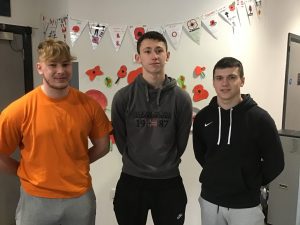 Uniformed Services Students raise money in a military style for the Poppy Appeal  